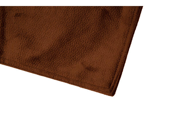 Brikke velur skinnlook sjokolade 33x48cm Velur 100 % polyester 