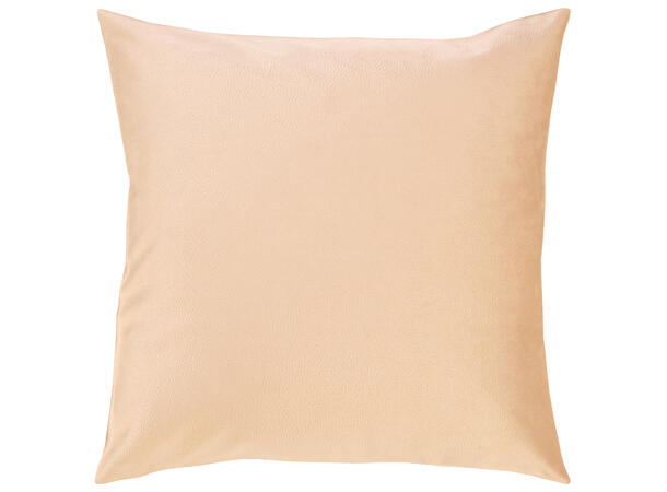 Pute 45x45cm m/trekk velur skinnl. beige Pute fjær/dun 780gram fyllvekt 