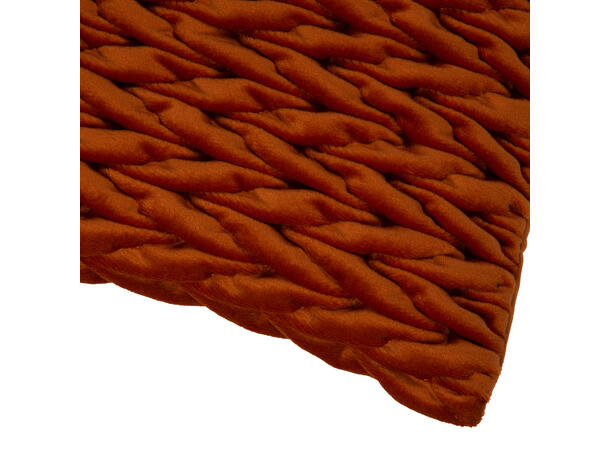 Putetrekk flettet rust 45x45cm Velur 100 % polyester 