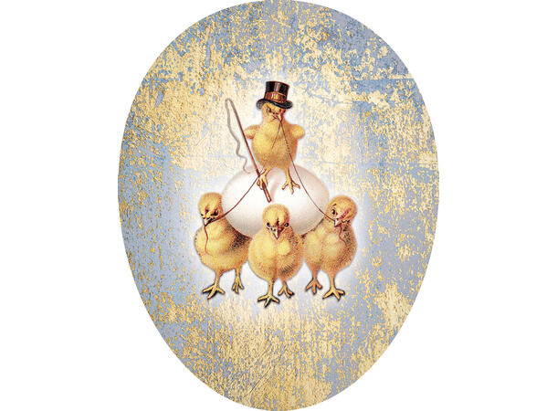 Påskeegg Chicken Gang 9cm 3ass 