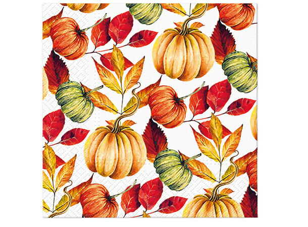 Serviett Pumpkin Pattern Lunsjserviett 20 stk 3-lags 33x33cm 