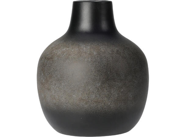 Vase keramikk antikkbrun 14x17cm 