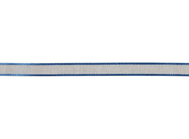 Organsa mørk blå bånd 10mm Rull: 45 meter 