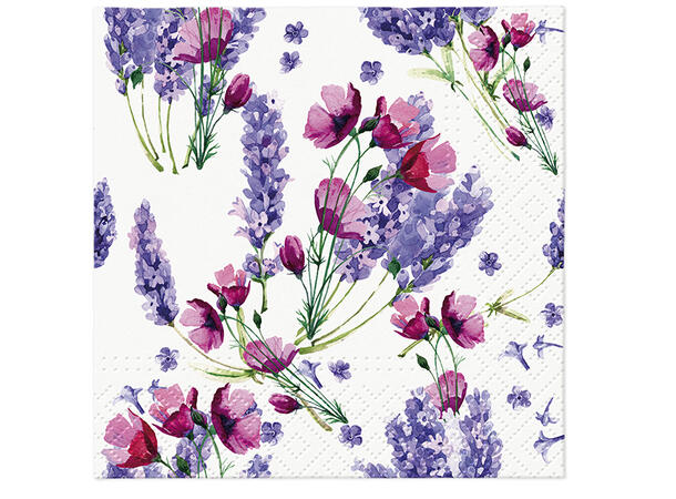Serviett kaffe Fragrant Lavender Kaffeserviett 20 stk 3-lags 25x25cm 