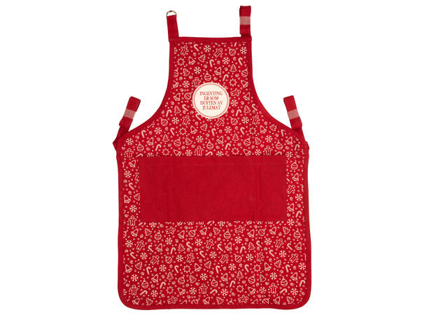Forkle barn 45x65cm rød Nybakt Jul 100 % Bomull 290gsm 