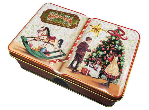 Metallboks bok Julekveld 14,5x9,3x5cm 670ml 