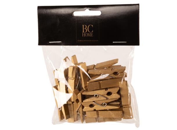 Klype gull 3,5cm tre Pose: s/24 stk 