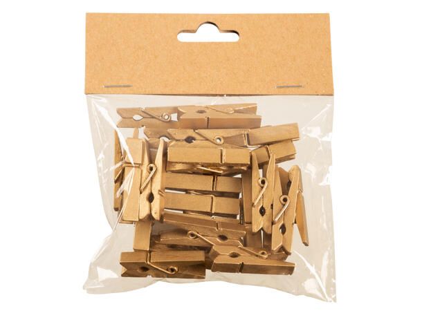 Klype gull 3,5cm tre Pose: s/24 stk 