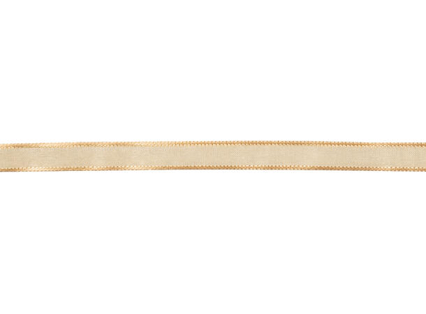 Organsa beige bånd 10mm Rull: 45 meter 