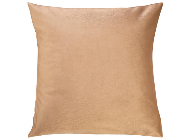 Pute 45x45cm m/trekk velur skinnl. brun Pute fjær/dun 780gram fyllvekt 