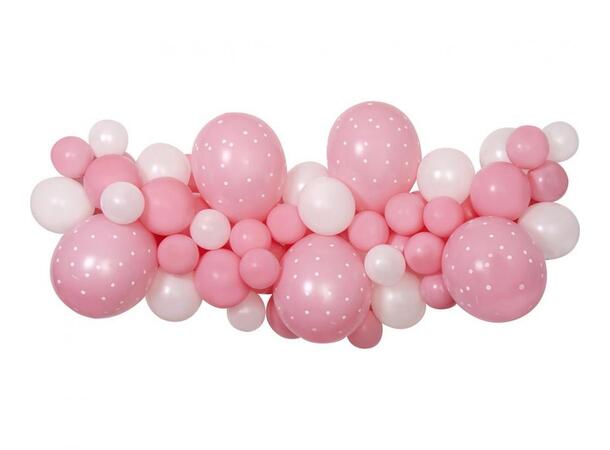 Ballong bue rosa 65 ballonger Inkludert tape 