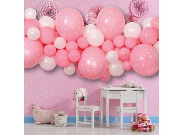 Ballong bue rosa 65 ballonger Inkludert tape 