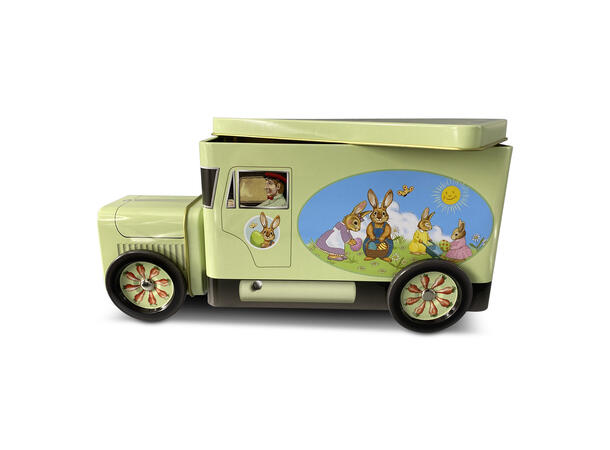 Metallboks Bil truck påske 24x7,5x11cm 1200ml 