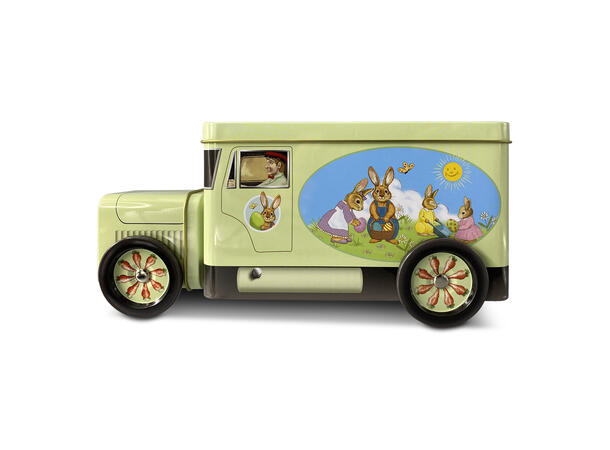 Metallboks Bil truck påske 24x7,5x11cm 1200ml 