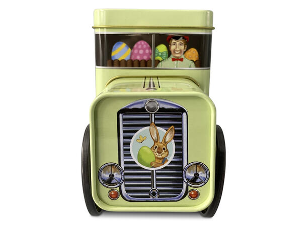 Metallboks Bil truck påske 24x7,5x11cm 1200ml 