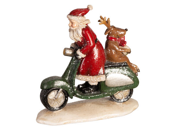 Nisse moped rød/grønn 18x6,7x18,2cm 