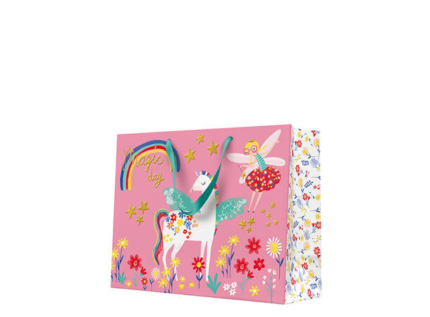 Gavepose 33,5x26,5cm Fairy Unicorn 