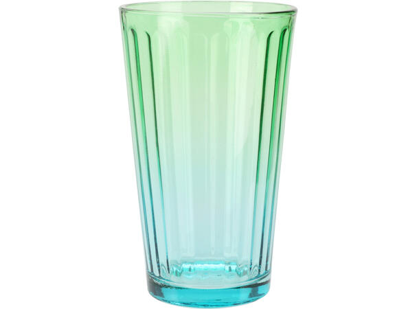 Glass Flower power 470ml h:12,5cm 3ass Forpk 6stk 