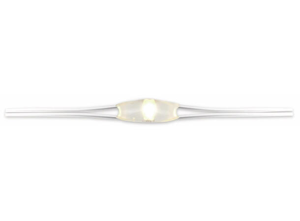 Lyslenke sølv LED 10 pære varmhvit 100cm Batteri:2xCR2032 