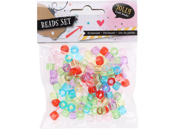 Perle fargerik 25gr pr pose 5ass Pose: 9,5x11,5cm 