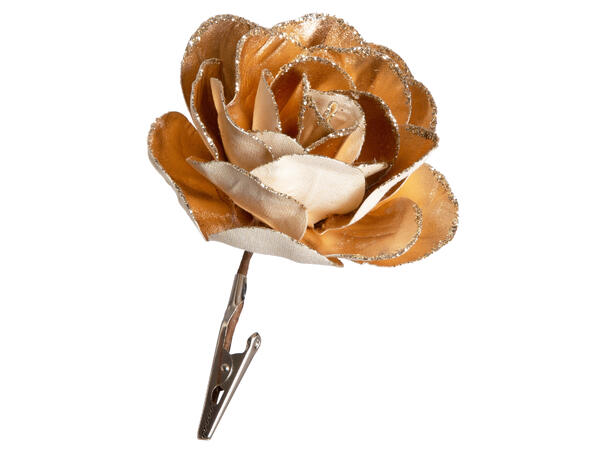 Rose stoff glitter med klype 13x9cm rosé 