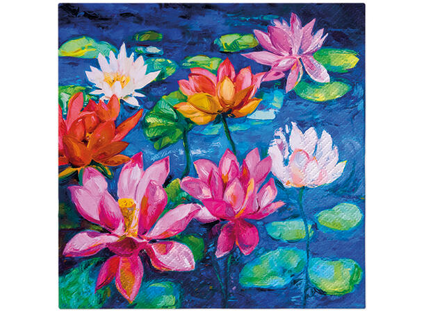 Serviett Lily Pond Lunsjserviett 20 stk 3-lags 33x33cm 