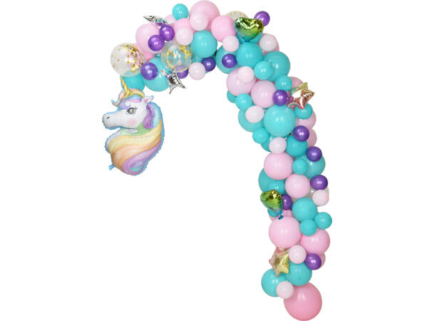 Ballong bue Unicorn fargerik s/120 Med remse, limputer etc 