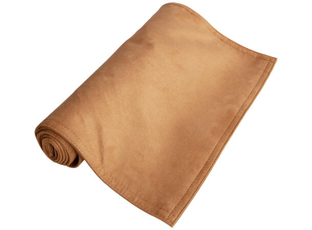 Løper semsket velur brun 40x140cm Velur av 100 % polyester 