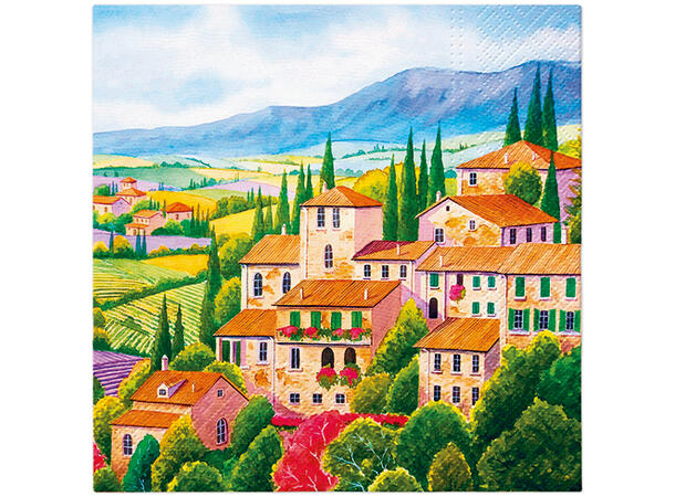 Serviett Italia Countryside Lunsjserviett 20 stk 3-lags 33x33cm 