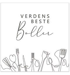 Serviett Verdens beste boller oppskrift Lunsjserviett 20 stk 3-lags 33x33cm