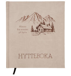 Hyttebok Minner fra hytta beige 21x24cm 21x24 cm, 96 ark, 100 gram