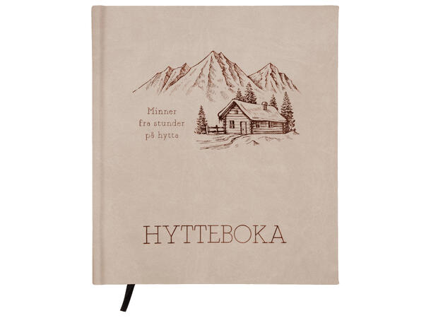 Hyttebok Minner fra hytta beige 21x24cm 21x24 cm, 96 ark, 100 gram 