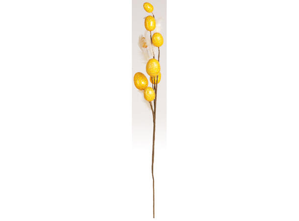 Kvist gule egg m/gull 72cm 