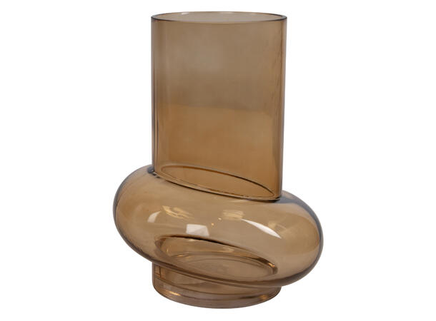 Vase stabel rund amber 15,5x15,5x21,5cm 