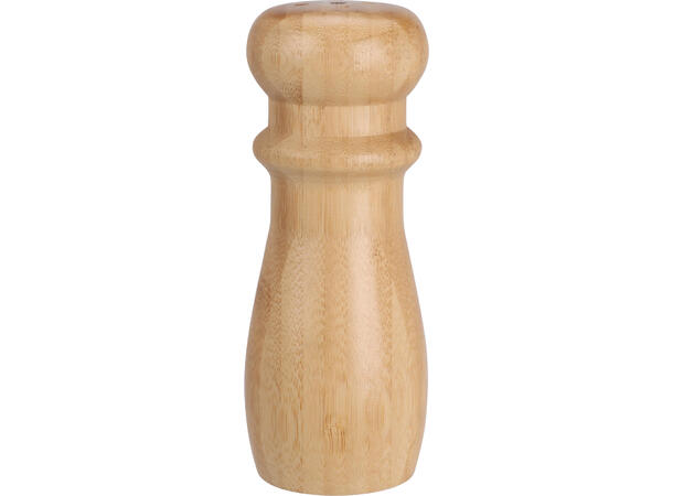 Salt og pepper kvern bambus 16cm 2 deler Med keramisk kvern og silikonpropp 