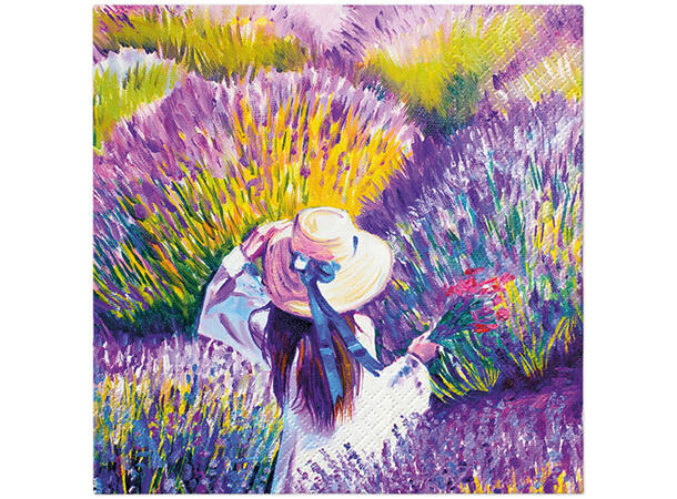Serviett Lavender Sunset Lunsjserviett 20 stk 3-lags 33x33cm 