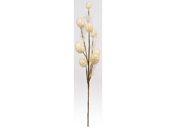 Kvist krem egg m/gull 72cm 