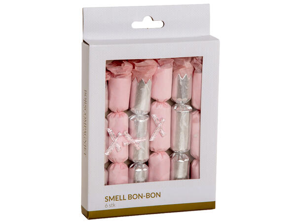 Smell Bon-Bon Lys rosa 2ass 15cm 6 stk 6 stk 15 cm lange, med knall,vits & hatt 