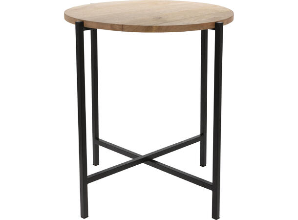 Bord rundt tre m/metall d:45cm 45 x 51,5 cm 