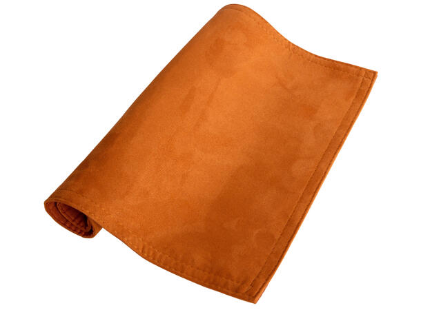 Brikke semsket velur cognac 33x45cm Velur av 100 % polyester 