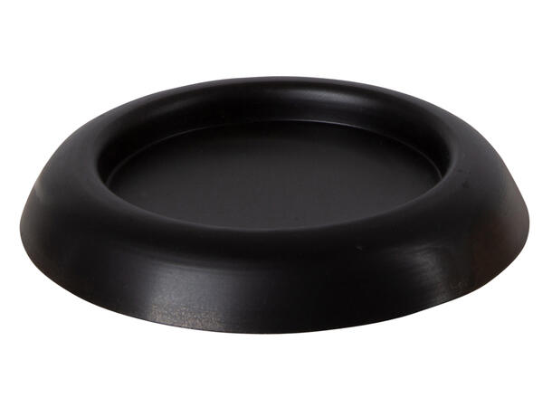 Lysestake kubbe matt sort metall d:10cm 