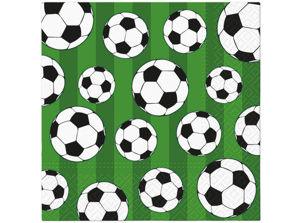 Serviett Soccer ball Lunsjserviett 20 stk 3-lags 33x33cm 