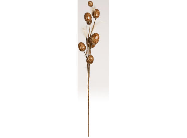 Kvist brune egg m/gull 72cm 