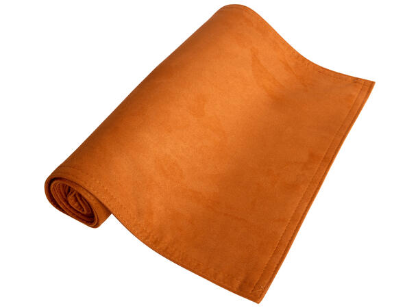 Løper semsket velur cognac 40x140cm Velur av 100 % polyester 