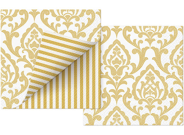 Serviett Portuguese Tiles 2-sidig trykk Lunsjserviett 20 stk 3-lags 33x33cm 