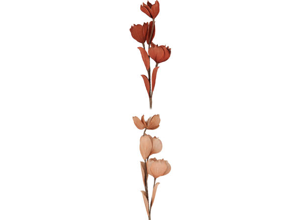 Blomst hibiscus amber/beige 96cm 2ass Med glitter 