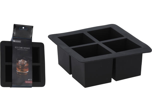 Brett for isbiter kube grå 16x16x6cm Silikon Vekt 93gr 