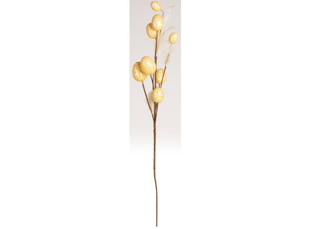 Kvist beige egg m/gull 72cm 