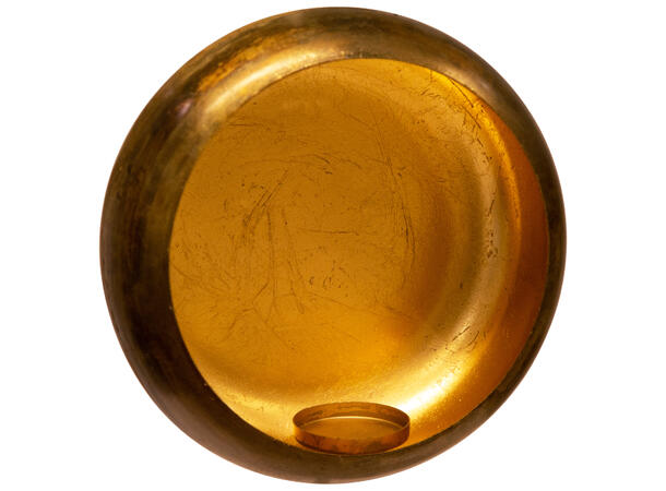 Veggstake rund antikk brass gull 25x9cm 