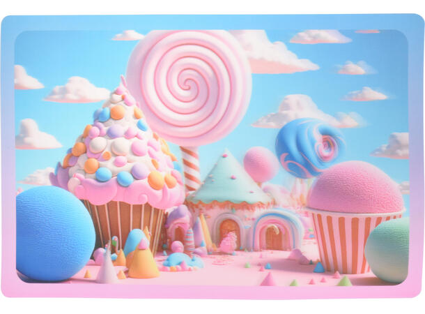 Dekkebrikke 3D Barn PP 43x28cm 8ass 